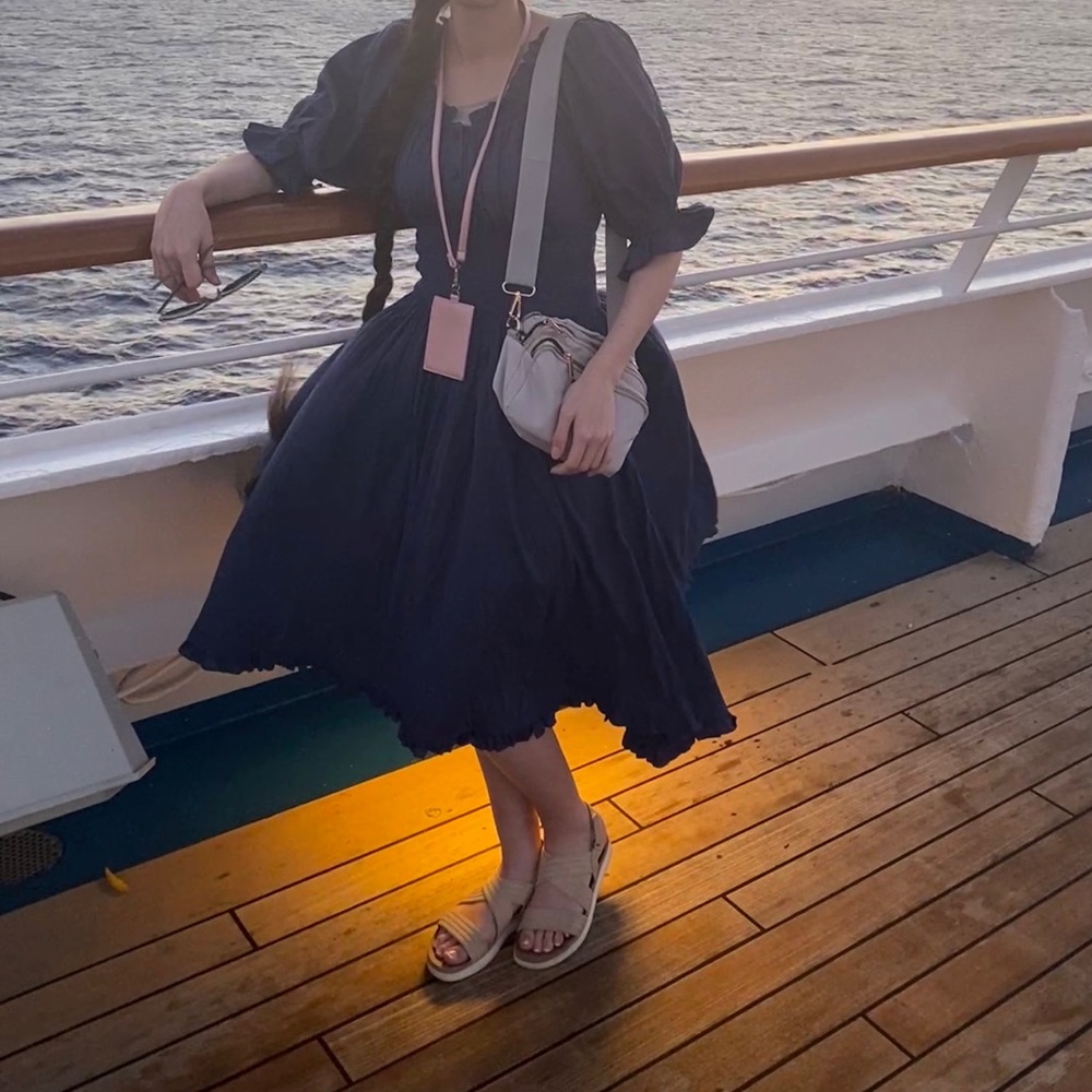 JessaKae Navy Sunkissed Dress. XS. Worn once